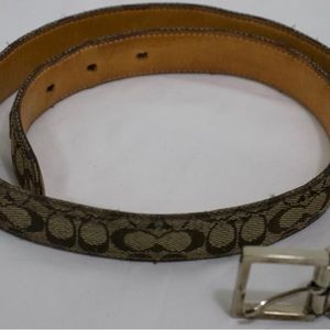Authentic Coach Women's Belt C Design Sz30in.  Preowned